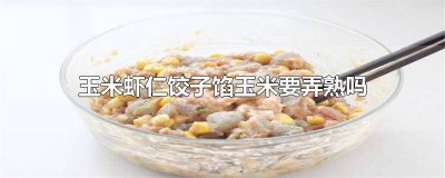 ​玉米虾仁饺子馅玉米要弄熟吗视频讲解 玉米虾仁饺子馅玉米要弄熟吗视频教程