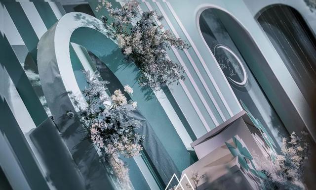 简约大气的Tiffany蓝婚礼，时尚精致新人的选择