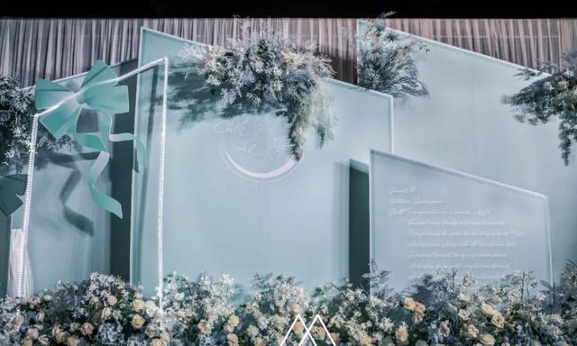 简约大气的Tiffany蓝婚礼，时尚精致新人的选择