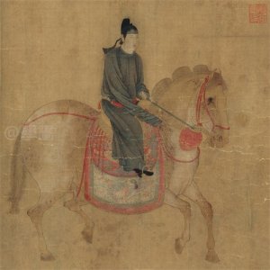 ​中国十大传世名画“唐宫仕女图”之《虢国夫人游春图》佚名