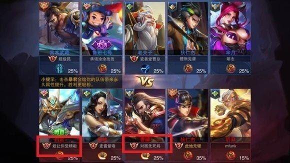 盘点王者荣耀里面哪些奇葩的名字！