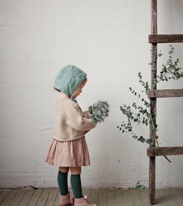 萌宝的可爱小裙子,棉麻面料,漂亮又简单,附5款裁剪图