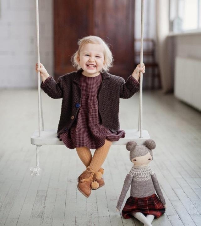 萌宝的可爱小裙子,棉麻面料,漂亮又简单,附5款裁剪图