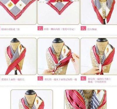 正方形丝巾的围法(大正方丝巾怎么系好看)