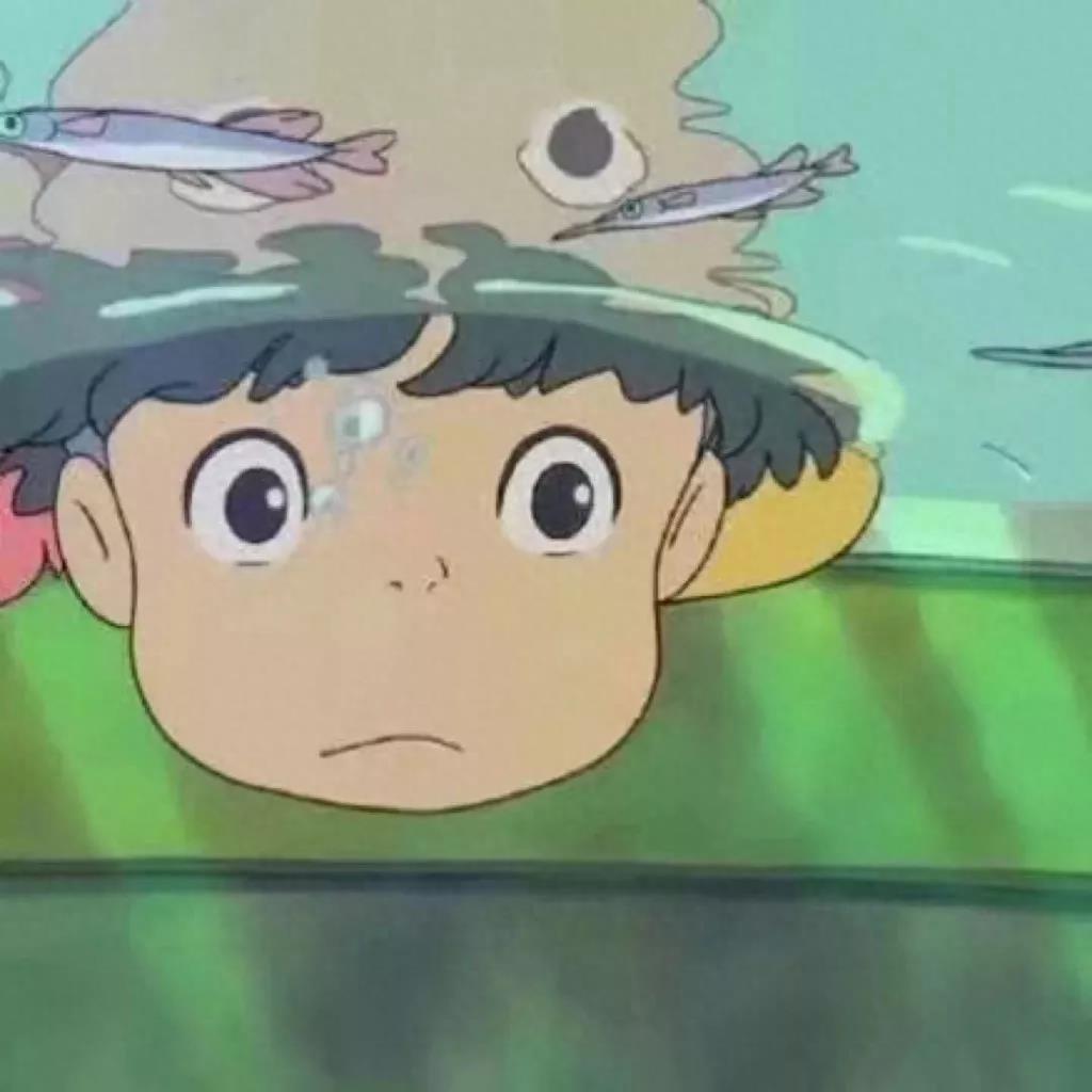 一组宗介爱波妞,波妞爱宗介,情侣头像