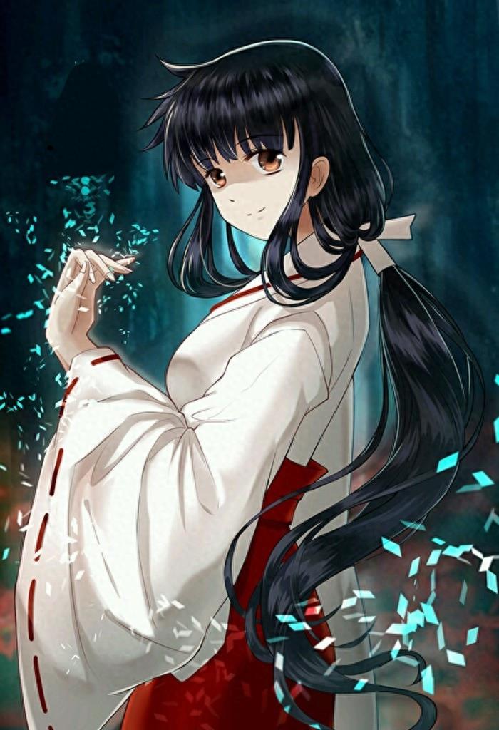 犬夜叉里美貌与实力并存的巫女，犬夜叉心爱的女人桔梗美图