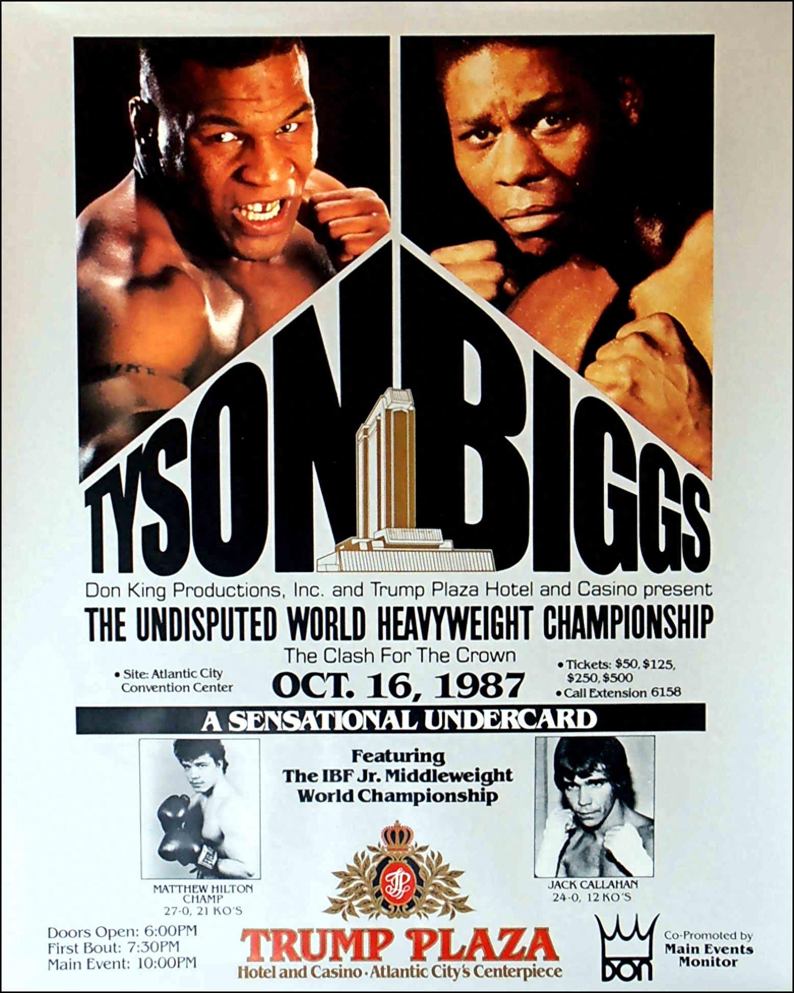 拳王泰森18张经典比赛海报欣赏