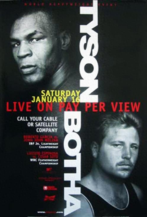 拳王泰森18张经典比赛海报欣赏