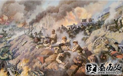 塔山阻击战油画