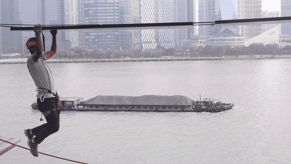 游乐场高空蹦极第一视角（16米巨型秋千40米透明滑梯）(48)