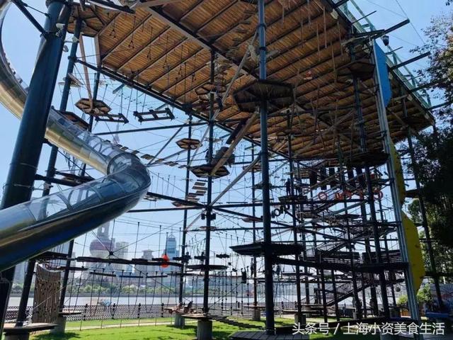 游乐场高空蹦极第一视角（16米巨型秋千40米透明滑梯）(36)