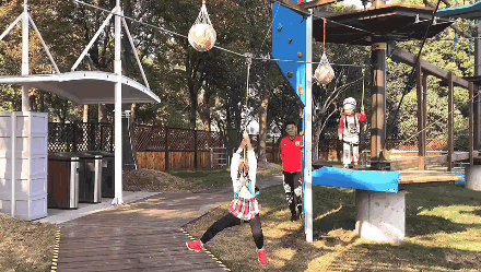 游乐场高空蹦极第一视角（16米巨型秋千40米透明滑梯）(39)