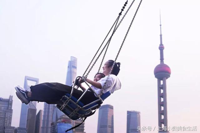 游乐场高空蹦极第一视角（16米巨型秋千40米透明滑梯）(34)