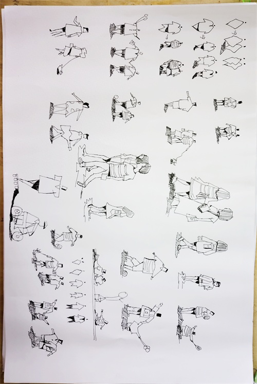 环境设计专业，手绘技法表现之室内、家具、陈设品、绿植黑白线稿